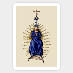 Religion and Science Virgin Mary and Alchemy Sticker